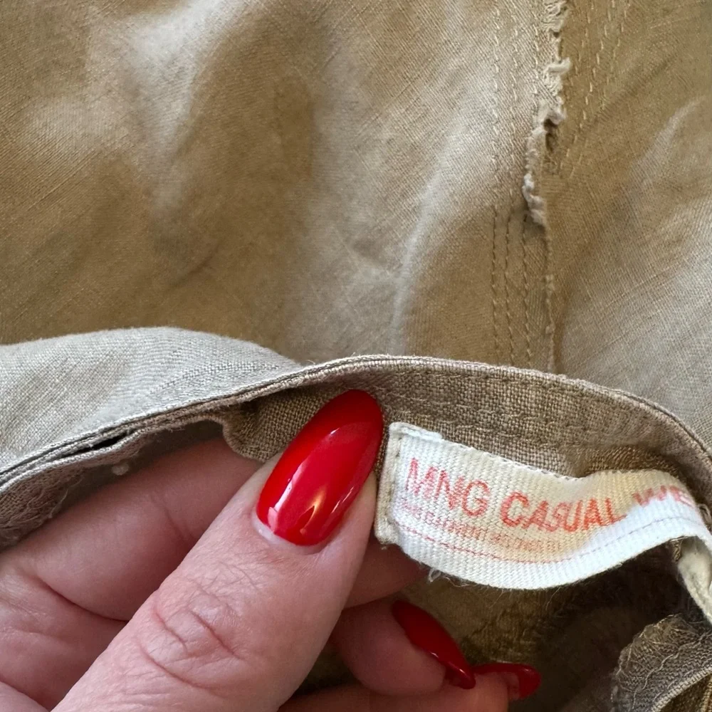 Mango Asymmetrical Tan Skirt - Picture 4 of 8